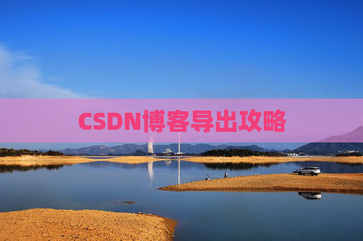 CSDN博客导出攻略